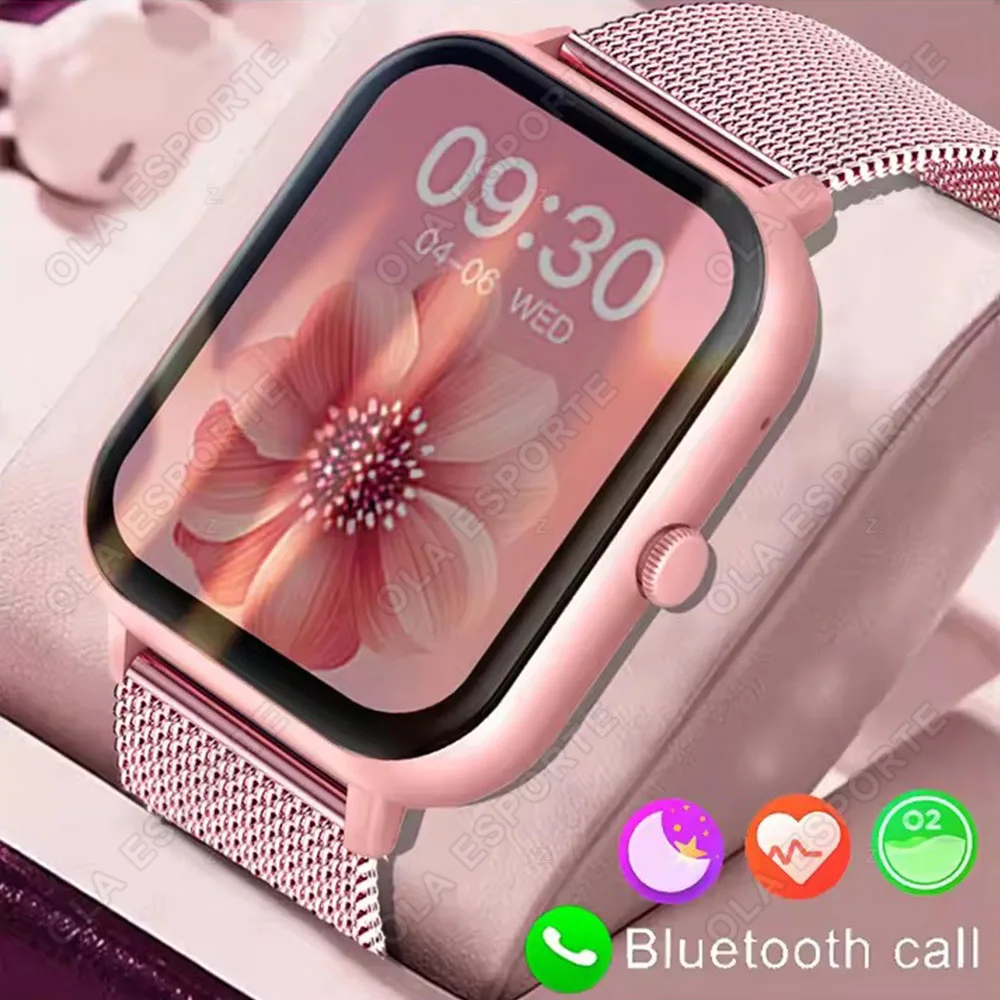 2026 New Smart Watch Women Bluetooth Call Sport Fitness Tracker Watch Health Sleep Monitor Fashion Ladies Men Smartwatch HT30 1