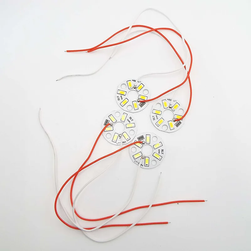 DC 5V USB LED 칩 비즈, 표면 조광 가능 전구, 변형 LED 광원, 직경 32mm, 5730SMD, 3W 라이트, 단색 k5