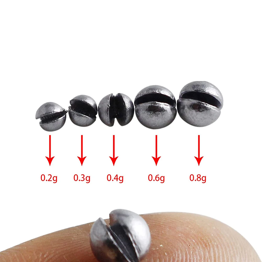 FTK Fishing Weights Sinkers 205pcs/106pcs Lead Round Split Shot