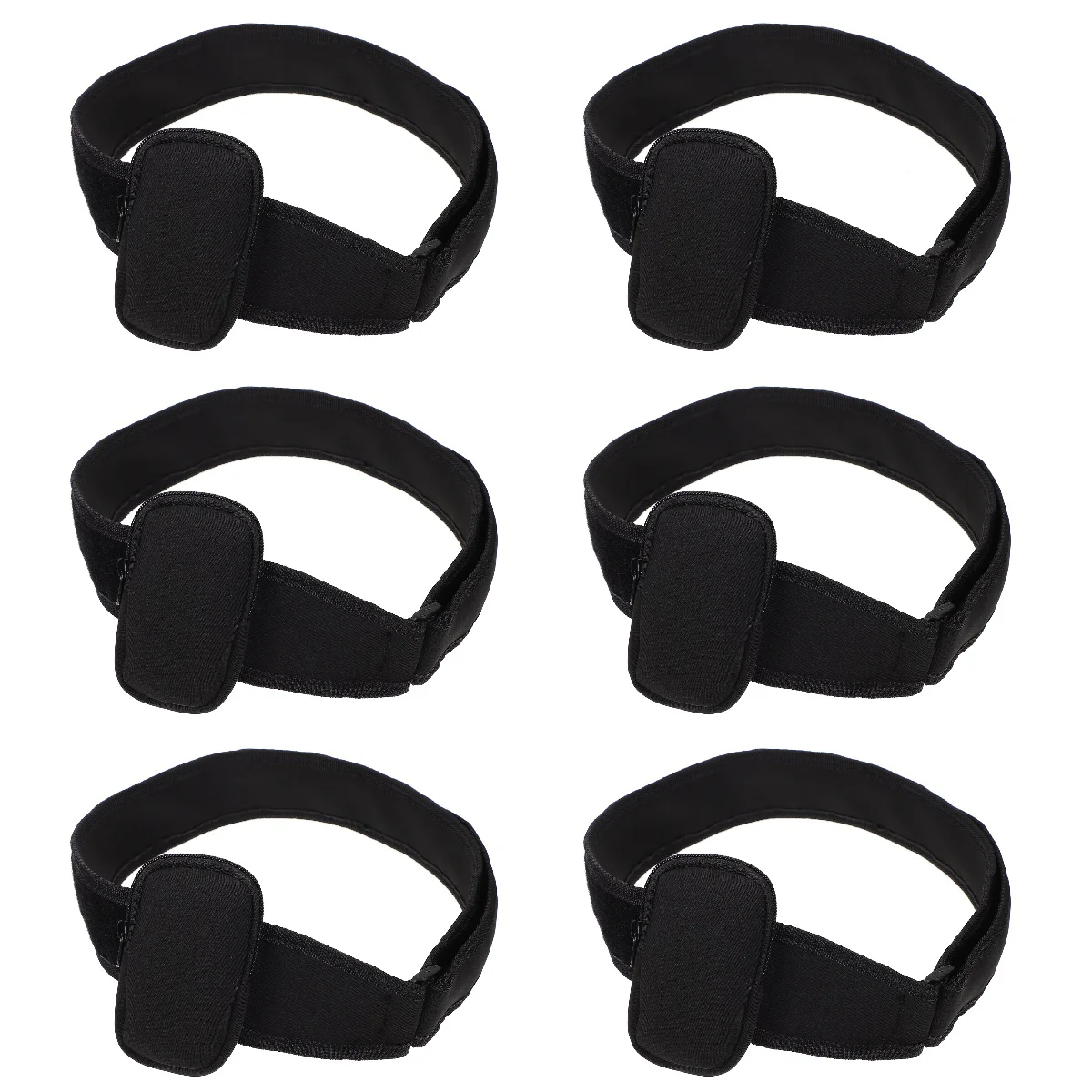 

6 Pc Microphone Belt Bag Pouches Fanny Pack Headset Transmitter Waist Neoprene Storage