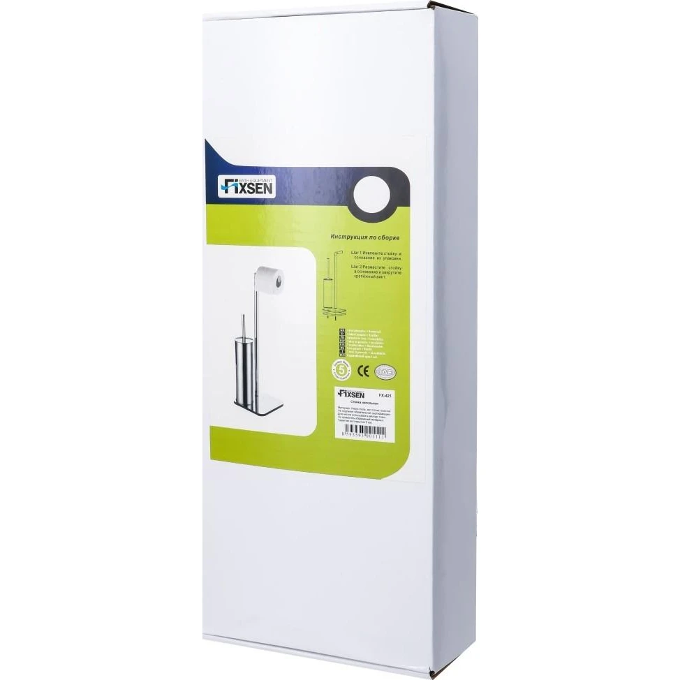 Держатель бумаги Fixsen FX-421 с полками стенды полки держатели салон салфетки салфетки салфетки ванная комната туалет туалет черный пластиковый стенд