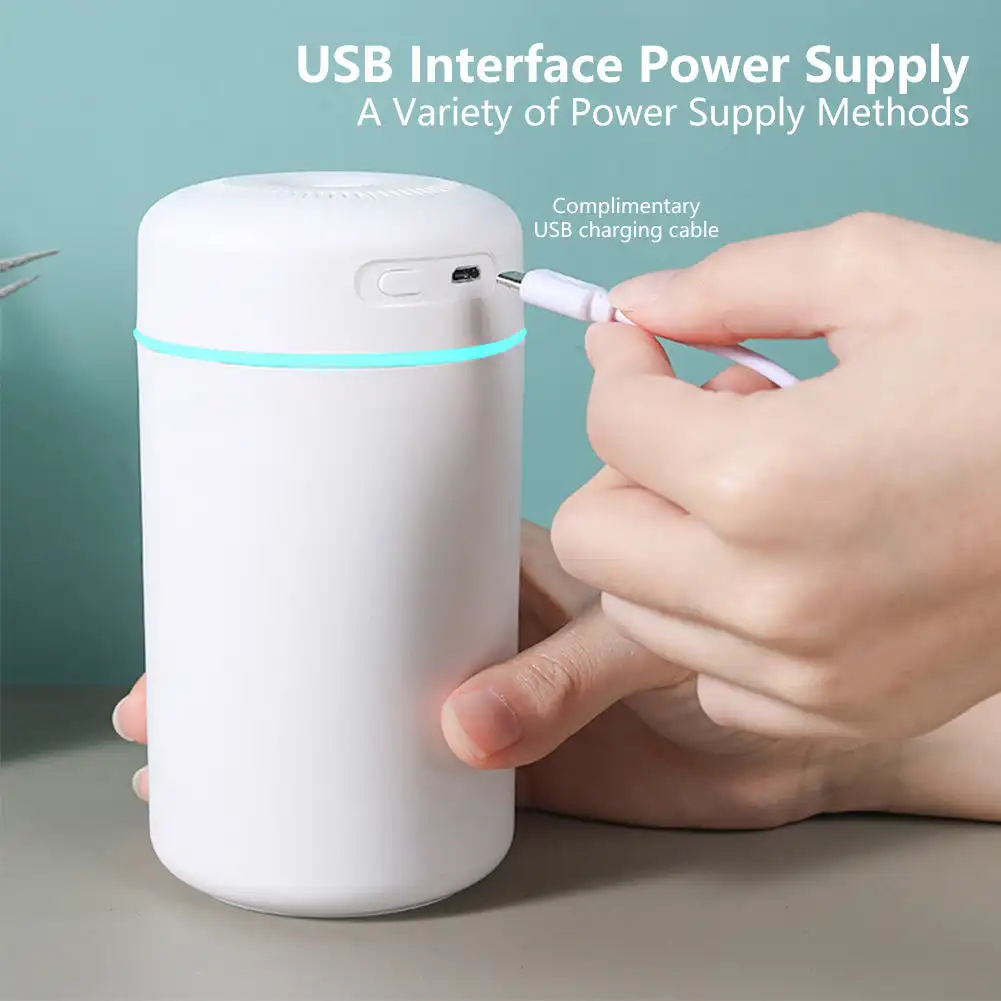 Portable 420ml Air Humidifier Aroma Oil Humidificador for Home Car USB Cool Mist Sprayer with Colorful Soft Night Light Purifier air humidifier