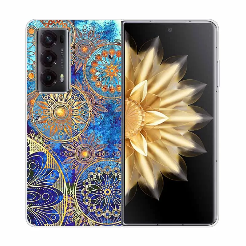 Enhanced Clear Print Hard Case with Wolf and Lion Design