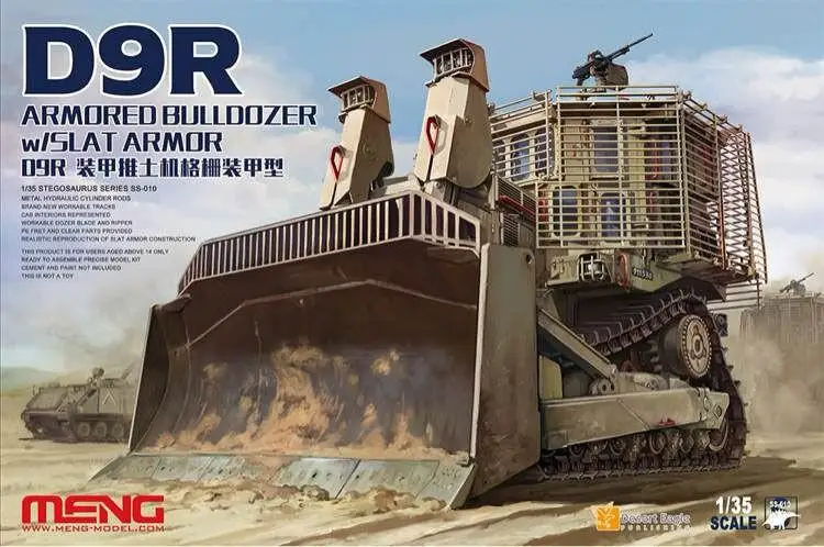 

Meng Model SS-010 1/35 D9R Armored Bulldozer w/Slat Armor Model Kit