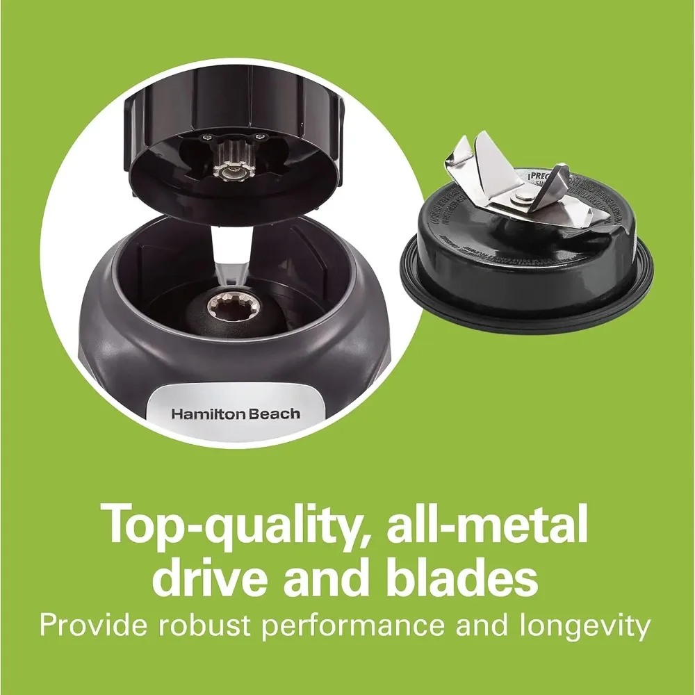 PowerMax Professional-Performance Blender for Shakes and Smoothies, Puree and Ice Crush, 48oz BPA-Free Glass Jar, 1680 Peak