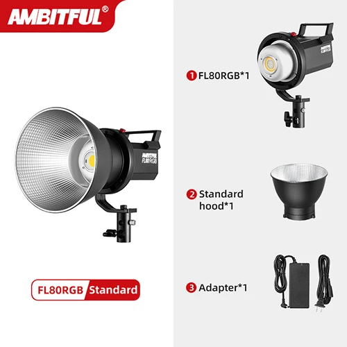 Ambitful Fl80 Rgb Led Video Light 80w 5600k Outdoor Photography ...
