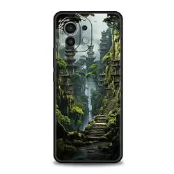Landscape Art Phone Case, Vibrant Design Protective Cover for Poco F4 (A5)