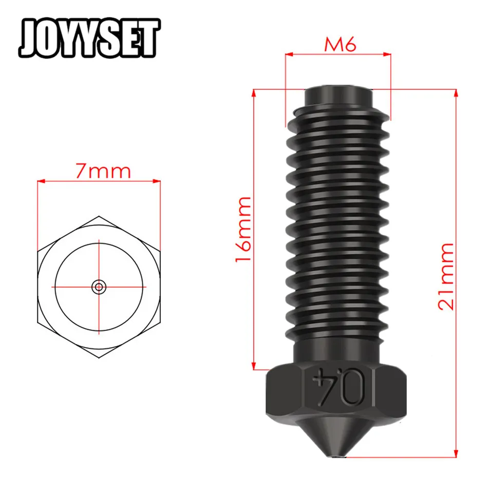 Set Di 2 Ugelli 0,2 Mm In Acciaio Temprato Per Anycubic Kobra 3 Max – Ricambio Rapido Per Stampa 3D Ad Alta Velocità Fino A 600 Mm/s