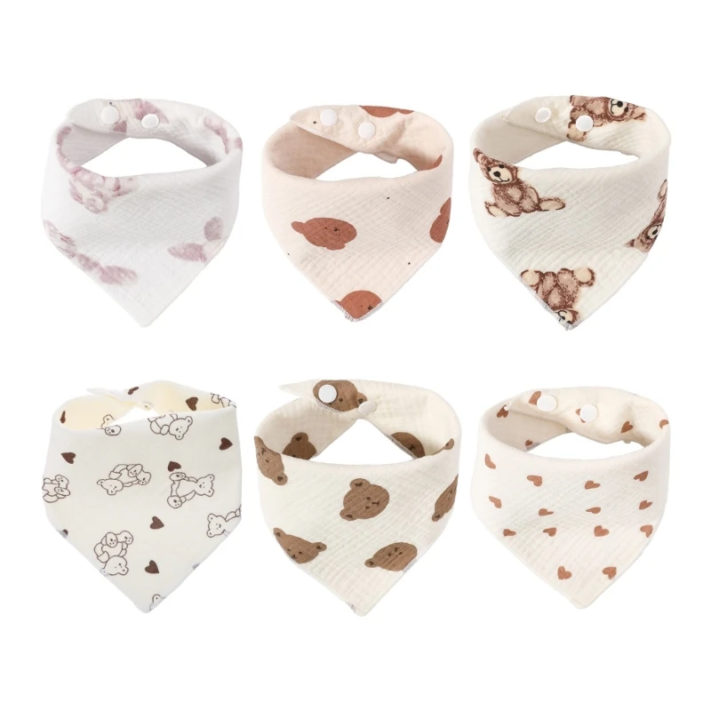 

Baby Wiping Towel Cotton Saliva Wipes Strong Absorbents Face Towels for Infants Muslin Washcloths with Cartoon Pattern