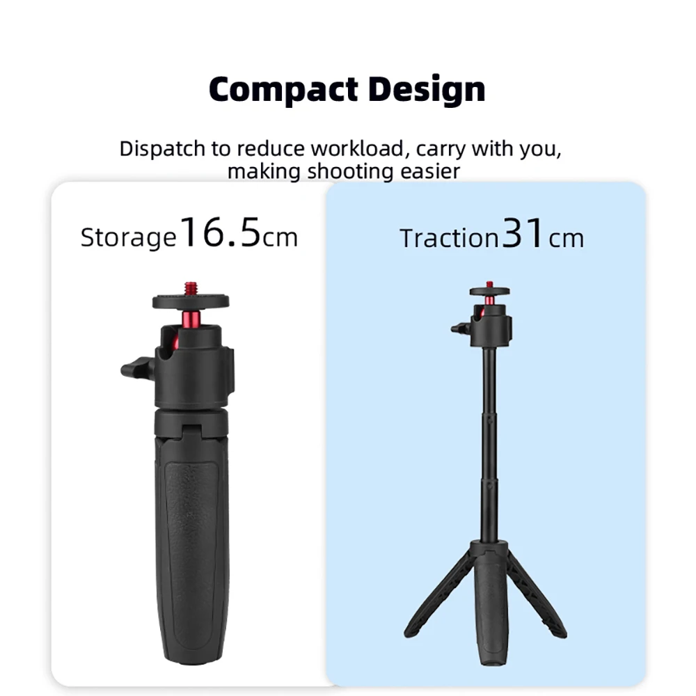BRDRC Stativ-Selfie-Stick für DJI OSMO Pocket 4 3/Action 6/Insta360 X5 Ace Pro/Gopro Zubehör Verstellbare Verlängerungsstange – Detail 5