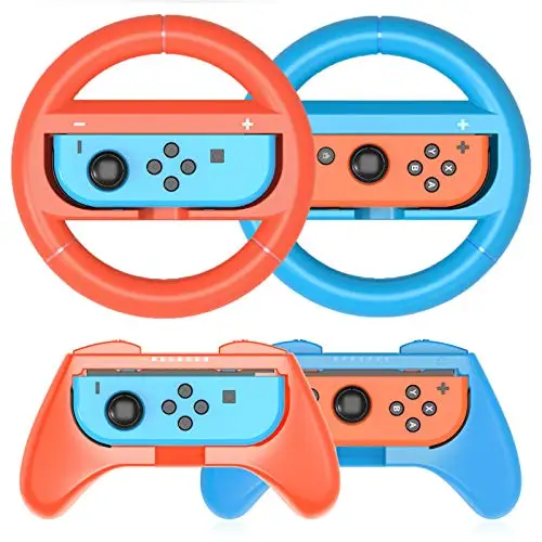 Nintend Switch OLED Joy Con Controller Grip Steering Wheel Kit Nintendo switch Handle Bracket Holder for Nintendo Switch Games 