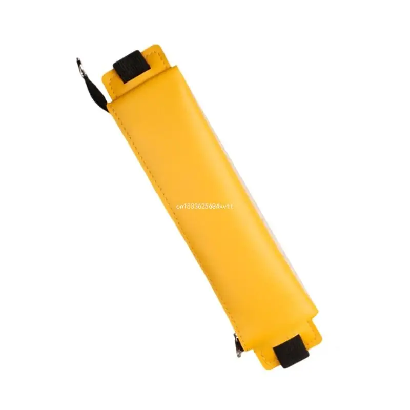 

PU Leather Pen Holder, Zippered Pencil Holder Pen Sleeve Case with Elastic Bands Dropship