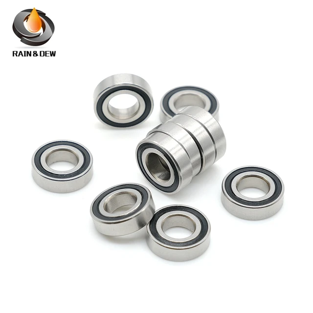 10Pcs S688-2RS 8X16X5 mm Stainless Steel Ball Bearing 688RS Ball