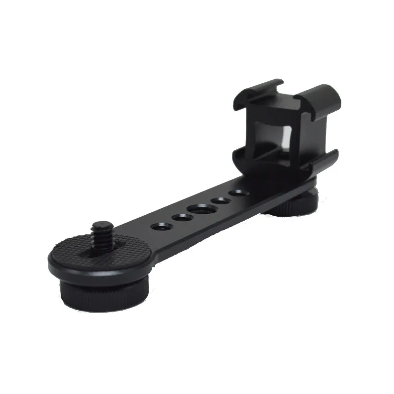 3-in-1-Adapter für Kaltschuh-Montage, Verlängerungsstange, Halterung, Ständer für Kamera, Handy, Vlog, Videoleuchte, dreifache Blitzschuhplattenhalterung – Detail 20
