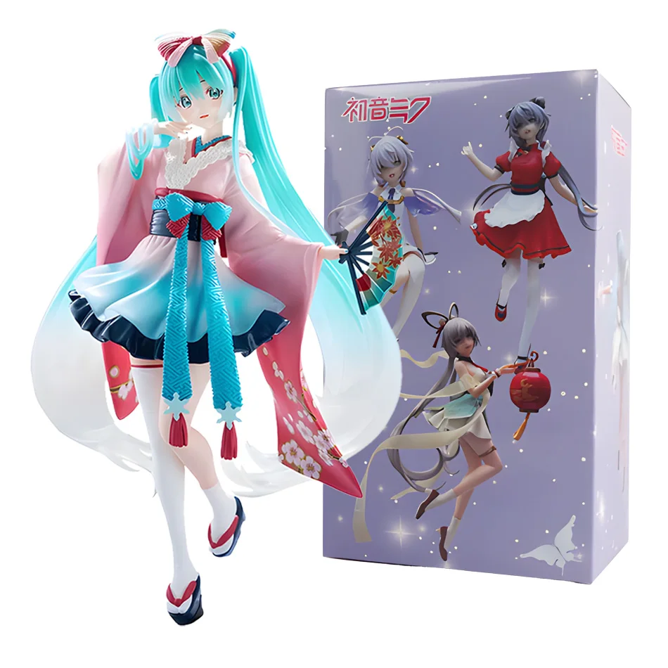 Tokyo Series Kimono Anime Figurine - Kawaii Girl Decorative Collectible
