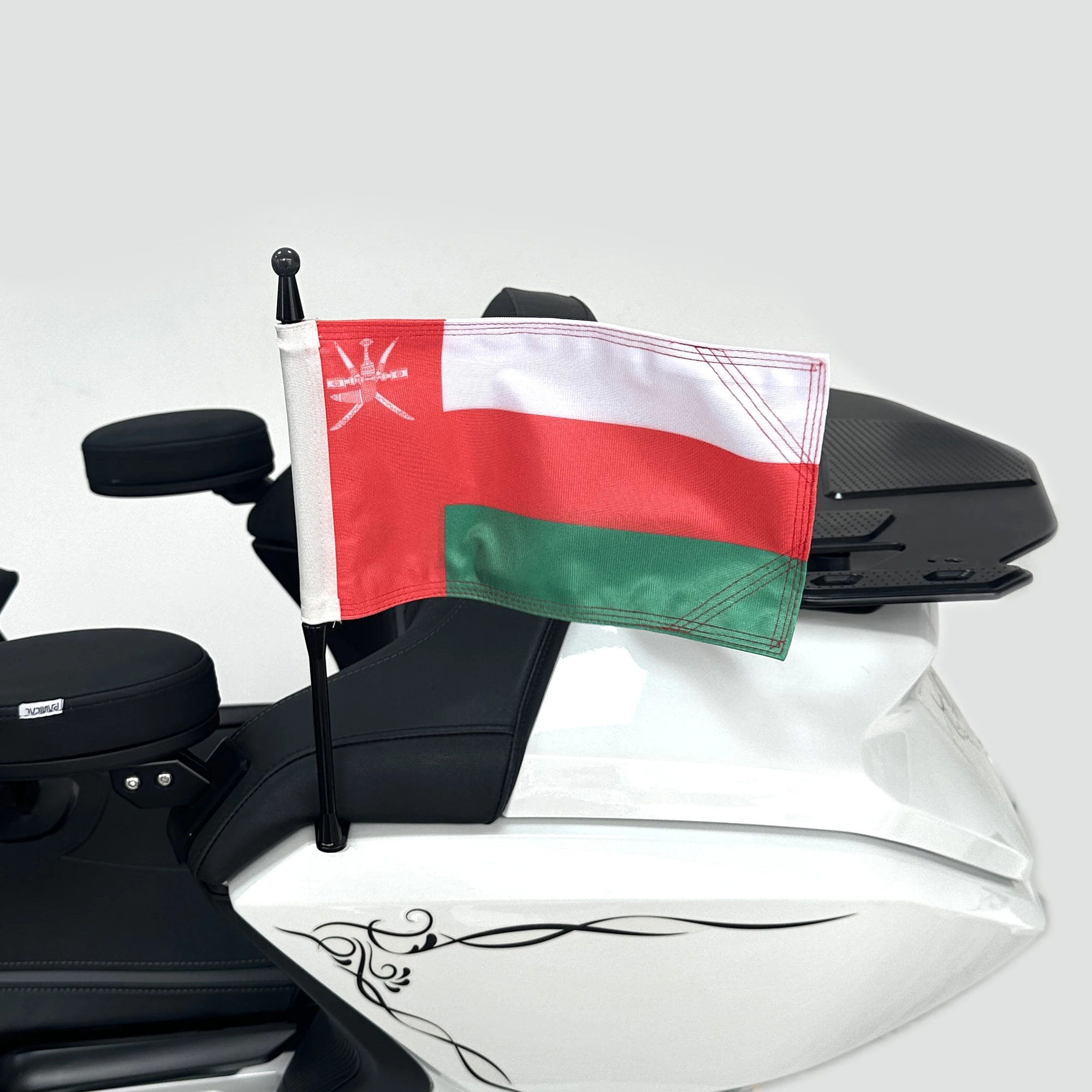 Panical Oman Flag Pole Passeggero Posteriore Tronco Bandiera Set Kit Asta Portabandiera Per Honda Gold Wing Tour Gl1800 2018-2024