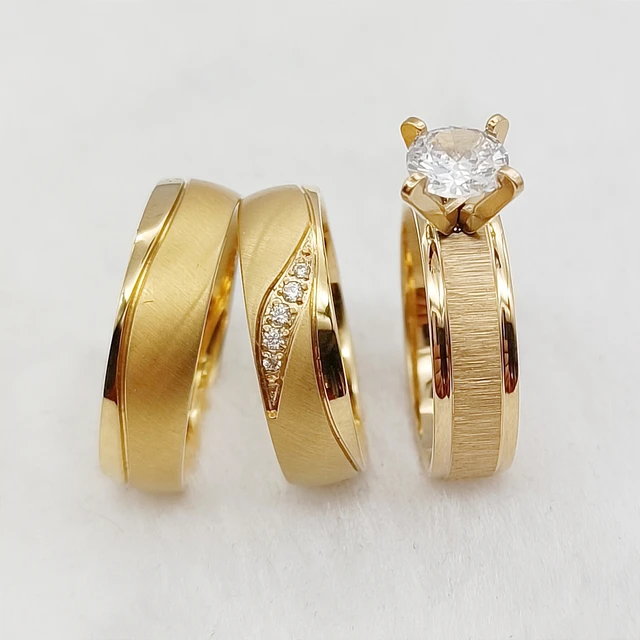 Moonstone Engagement Ring Set Solid Rose Gold Ring Set Cluster Diamond Bridal  Ring Set Marriage Ring Set Anniversary Promise Wedding Set. - Etsy