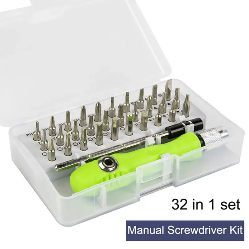 

Hot 32 in 1 Precision Screwdriver Kit Set Mini Magnetic Multitool Screwdriver Bits Phone IPad Camera Star Hex Hand Tools Repair