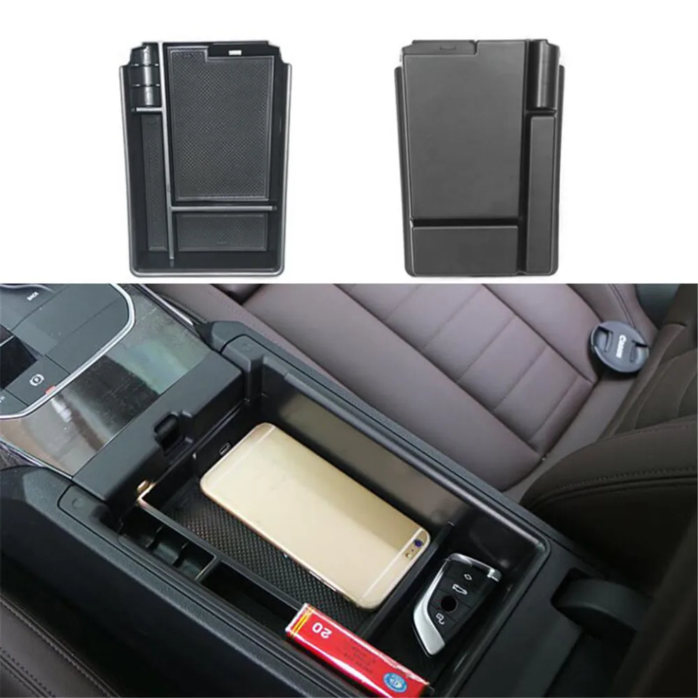 For BMW 3 Series G20 19+ Armrest Storage Box Central Console Tray Organizer  ABS