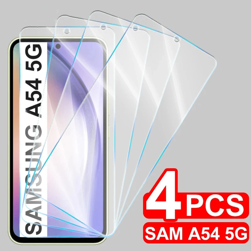 4 Pezzi Di Vetro Temperato A Copertura Totale Per Samsung Galaxy A54 A53 A50 A73 A52 A21S A52 A72 A33 A51 A71 A70 4G Proteggi Schermo In Vetro
