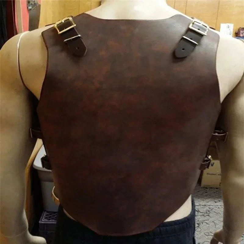 Medieval Warrior Shoulder Armor Gladiator Armor Steampunk Viking Larp Gothic Knight Spaulder Set Leather Cosplay Costume