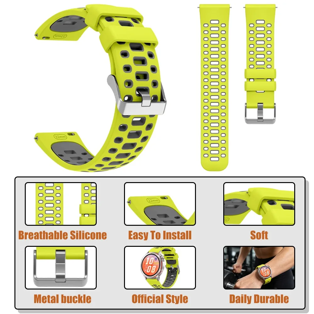 Premium 22mm Silicone Smartwatch Strap - Original Style Bracelet