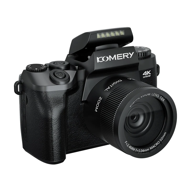 4K Digital Cameras for Photography 18X Digital Zoom DSLR Vlogging Cameras 64MP WiFi Livestream Webcam Video Camcorder with Flash