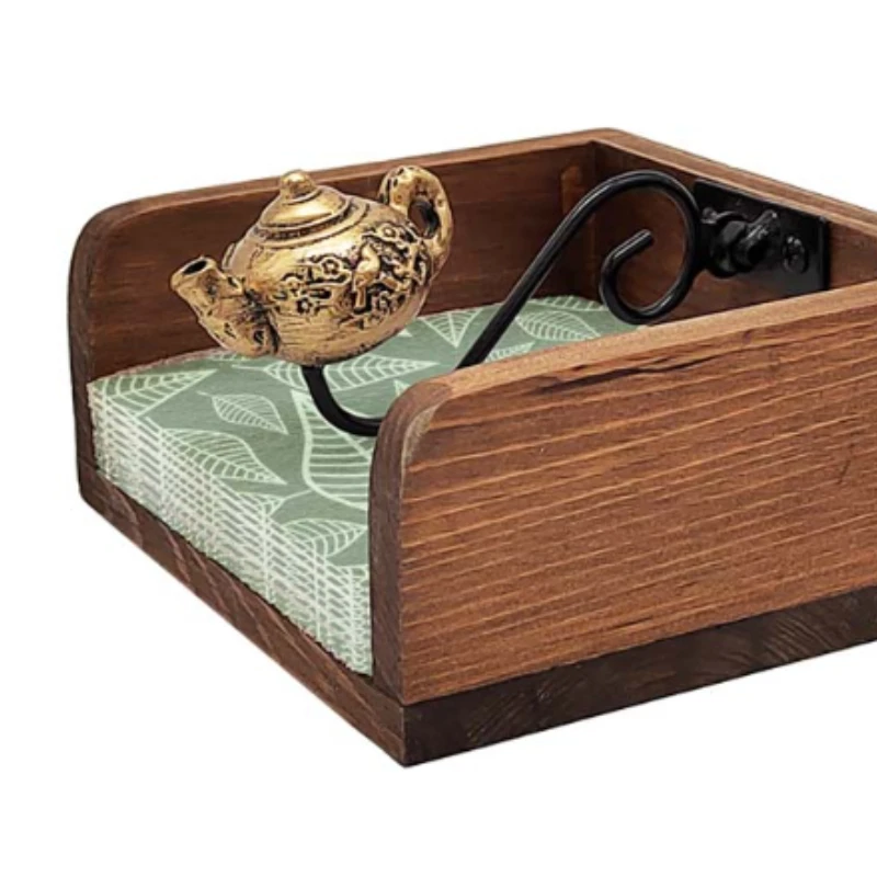

Iron Art Vertical Napkin Holder Paper Holder Retro Dining Table Put Paper Clip Classical Cafe Kitchen Storage