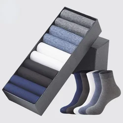 Men Summer Thin Socks Set High Quality Business Casual Thin Socks Breathable Bamboo Male Cool Socks Ultra-thin Meias Mens Socks