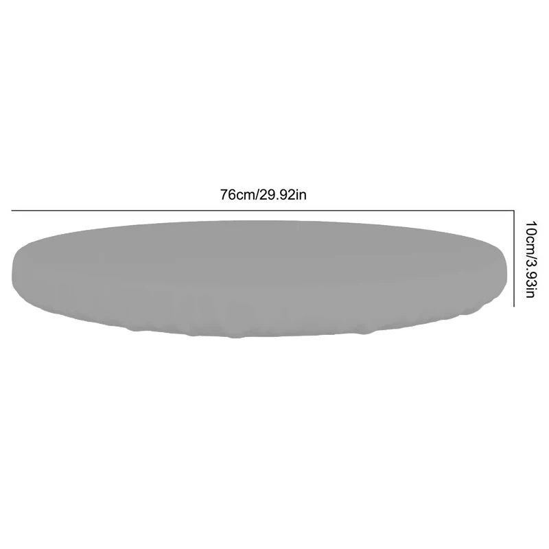 Waterproof Outdoor Round Table Cover - Durable Oxford Fabric Patio Furniture Protection