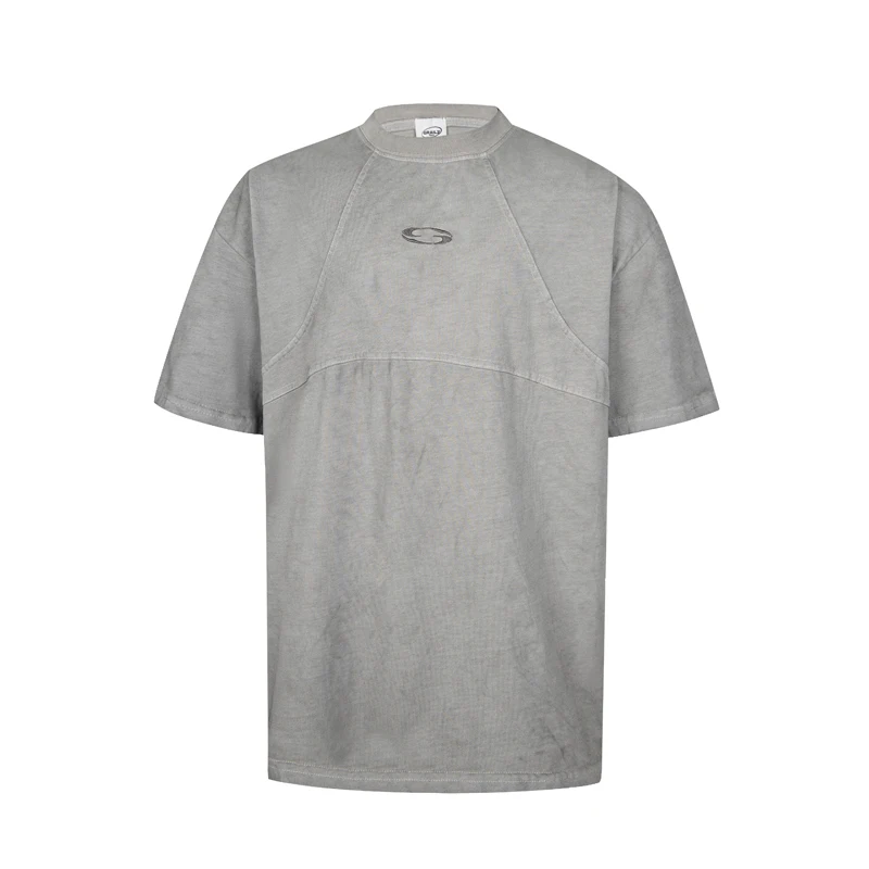 

Винтажные футболки GRAILZ Do Old вареные лоскутные Футболки с коротким рукавом Вышитые Логотипы футболки для мужчин и женщин