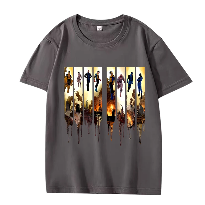 Invincible War Comic Art Classic Oversized Unisex T-Shirt - 100% Cotton, Short Sleeve Summer Collection