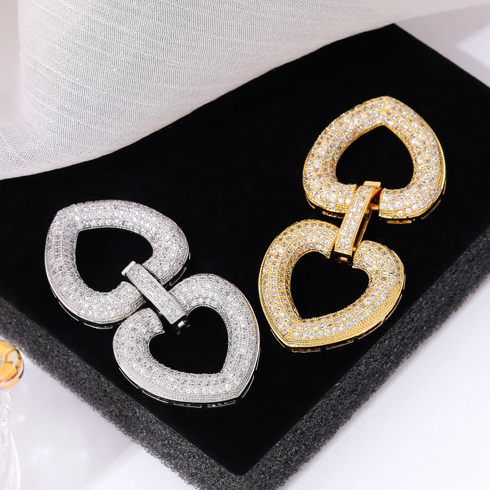 Juya DIY 18K vergoldet Cz Verschluss Verschluss Verschluss Verschlüsse Zubehör für handgemachte Edelsteine Perlen Kristalle Perlen Schmuckherstellung – Detail 18