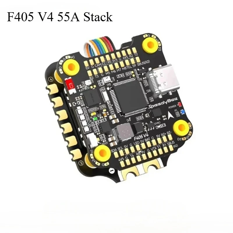 1pcs for speedybee F405 V4 55A 3-6S FPV 30mm Stack ICM42688P Flight Controller BLS 55A 4in1 ESC for Freestyle Drones DIY Parts thumbnail 2
