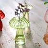 Transparent Mushroom Glass Vase Aromatherapy Bottle Home Small Vase Hydroponic Flower Pot Simple Table Decoration Home Decor 2