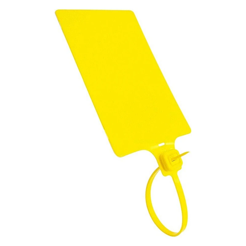 

Plastic Seals Shipping Tags Logistics Use Big Sign Tie Label Tie, 255 Mm Total Length, Package Of 100 Pcs Yellow