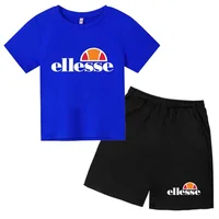 3-12 ans, garçons, filles, tout-petits, manches courtes + shorts, vêtements imprimés de lettres, ensemble sportif décontracté deux pièces 4
