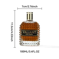 100ML 3.4FL.OZ Notes en cuir Eau de Parfum pour hommes, Woody, Nuty, chaud, épicé, parfum chocolat, Spray de Parfum pour hommes 5