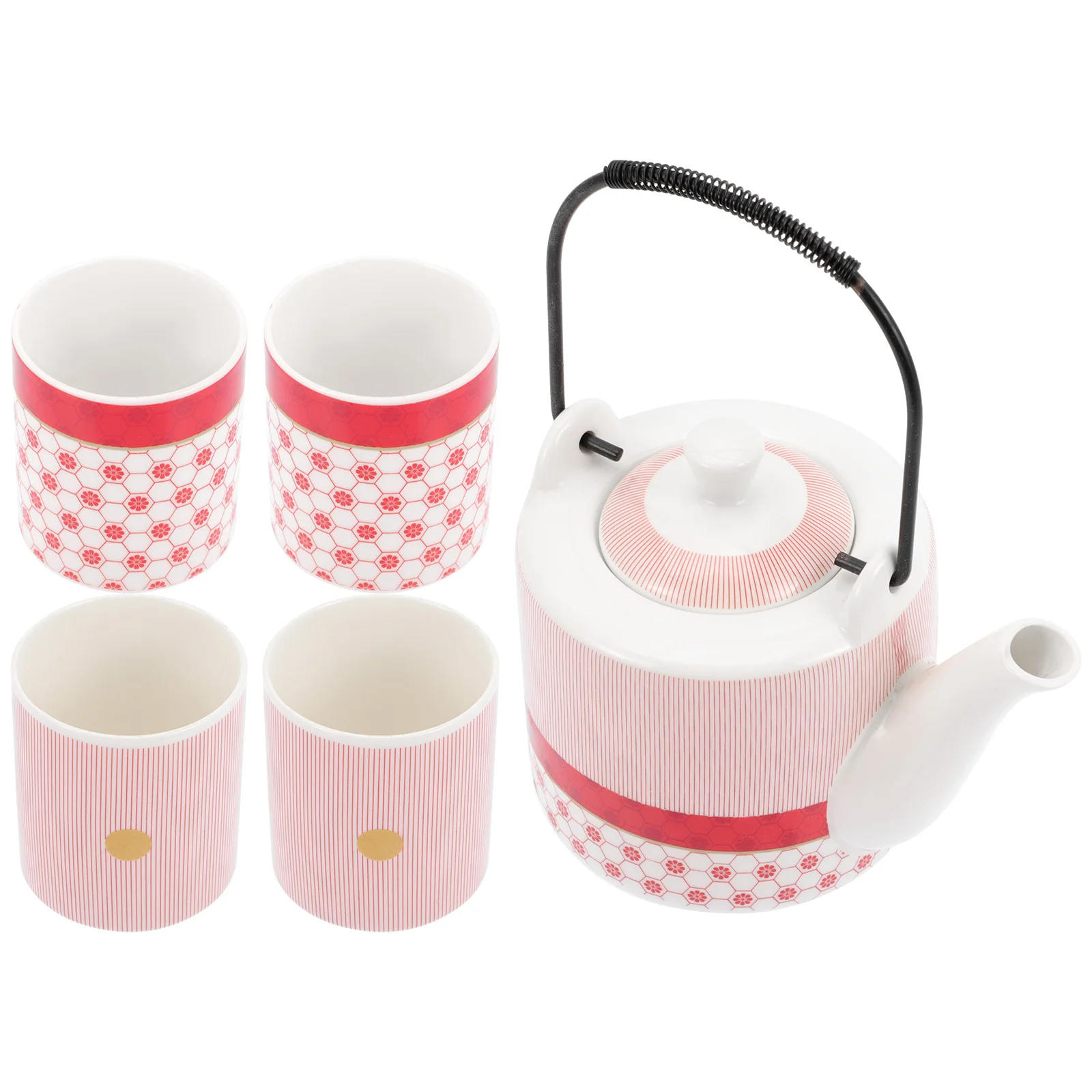 1 Set of Ceramic Decorative Teapot Handled Water Jug Tea House Ceramic