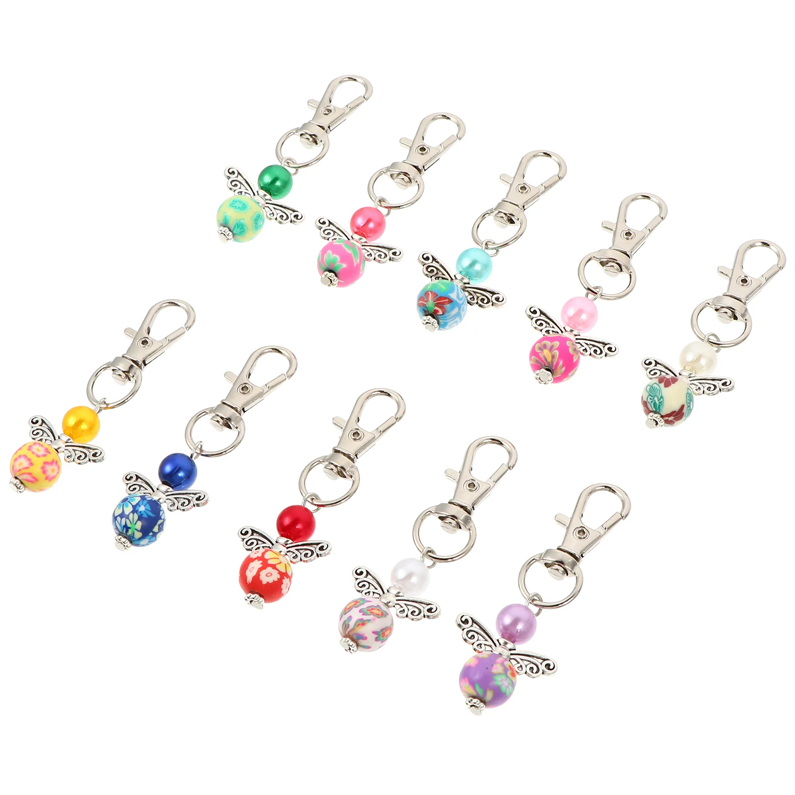

10pcs Angel Pendant Keychain Fashionable Bag Keychain Unique Backpack Keychains