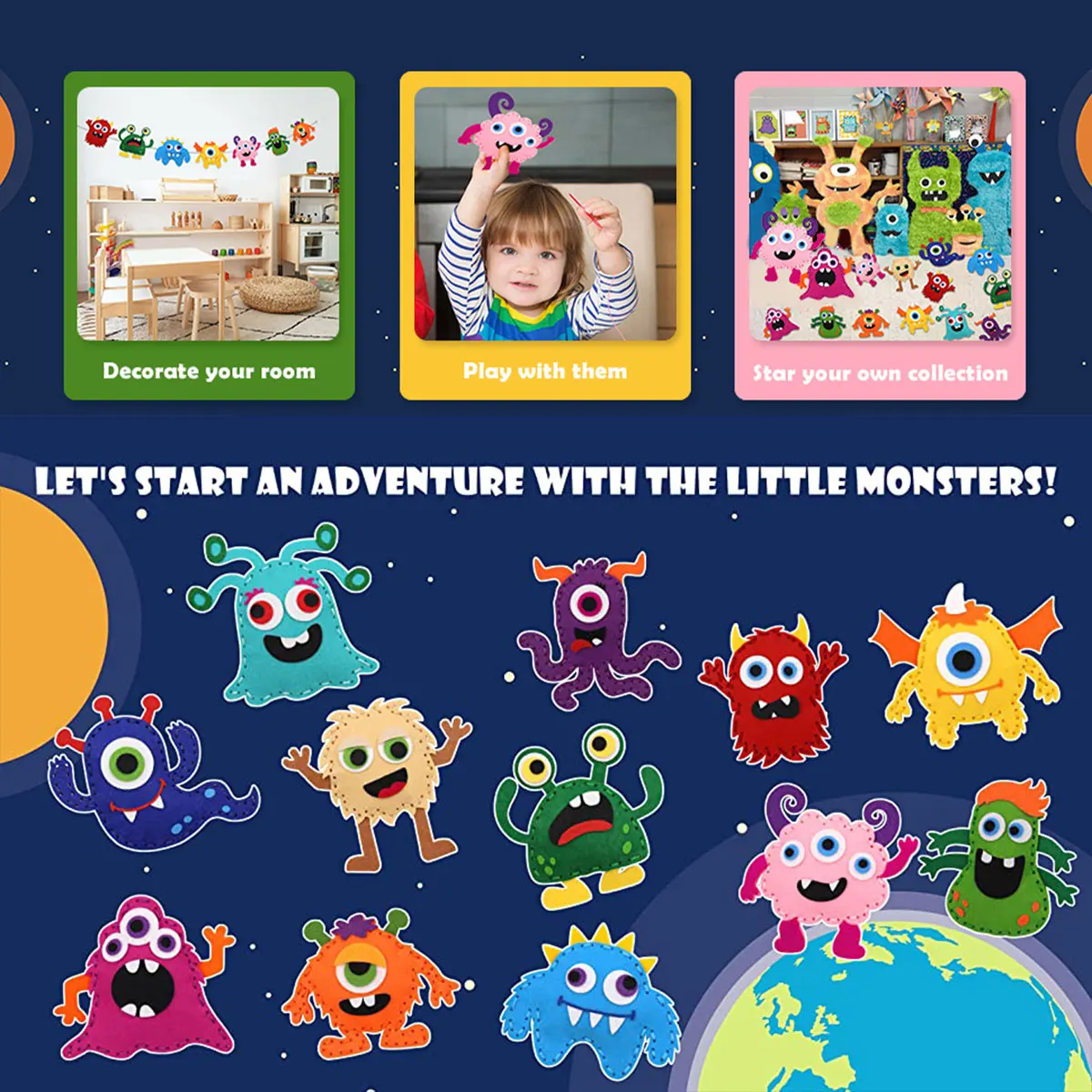Little Monster Felt Kit 3