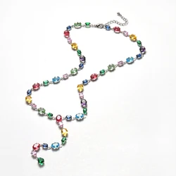 Elegant Zirconia - Inlaid Women's Jewelry Set: Necklace and Bracelet (N)