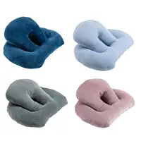 Nap Sleeping Pillow Breathable Ventilation Hole Soft Cushion Face Down Desk Pillow for Office Travel Recliners Library Sleeping 1