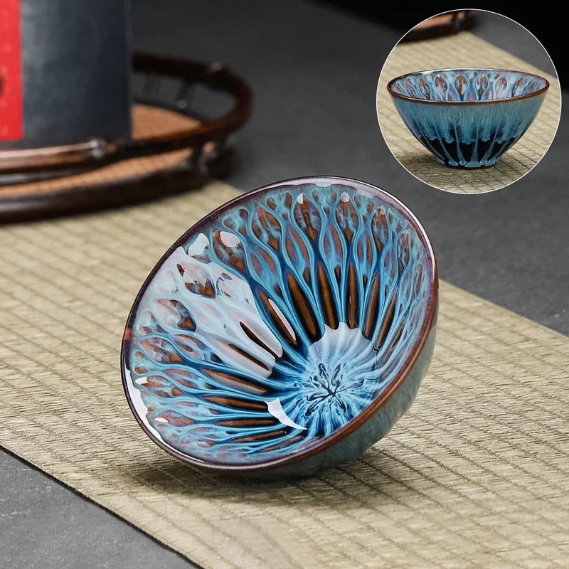 1 Chinese style tea cup, kiln transformed ceramic tea cup, Kung Fu household afternoon cup coffee cup espresso cups coffee cup,tea cup,coffee mug