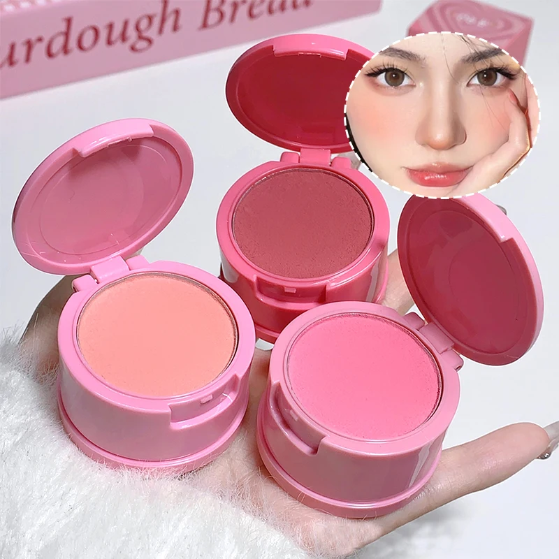 Powder Blusher Gege bear Bang Bang Soft Fog Powder Blusher Matte Fog Surface Naturally Lift Air Swell Color Tender Makeup Rouge