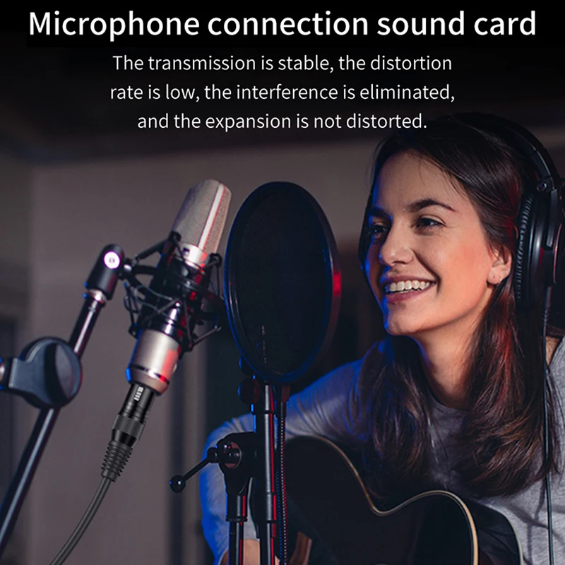Xlr 남성-여성 Hifi XLR 케이블, 고품질 3 핀 XLR 남성-XLR 여성 오디오 케이블 마이크 연장 케이블 스피커