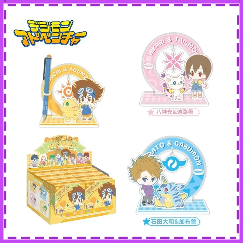 

NEW Digimon Adventure Acrylic pen holder Whole box no-repeat Animation pendant Cute cartoon In shelf Brand new genuine