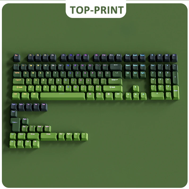 Vibrant Gradient PBT Keycaps
