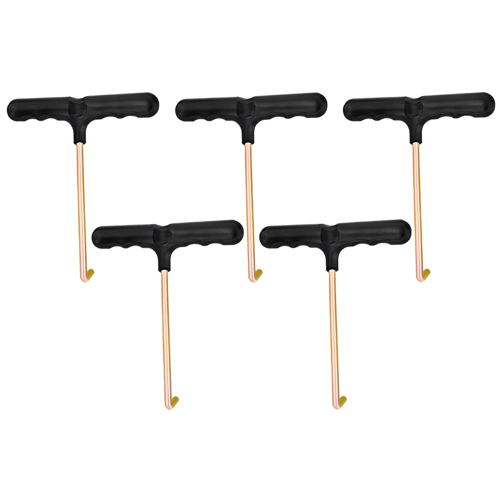 Shoelace Tightener Durable Shoelace Puller T shaped Tools 5pcs Portable Supplies Ice Hockey Field Hockey Team