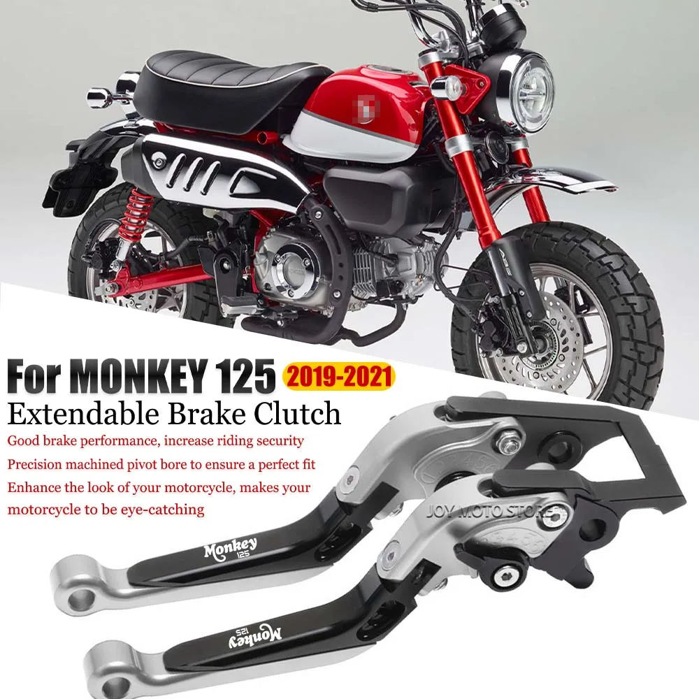 

For Honda Monkey monkey 125 2019-2021 Motorcycle Accessories CNC Brake Clutch Levers Adjustable Extendable Handlebar Grips